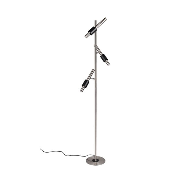 Crna/u srebrnoj boji LED stojeća svjetiljka (visina 150 cm) Ikaris – Trio Select-image-3