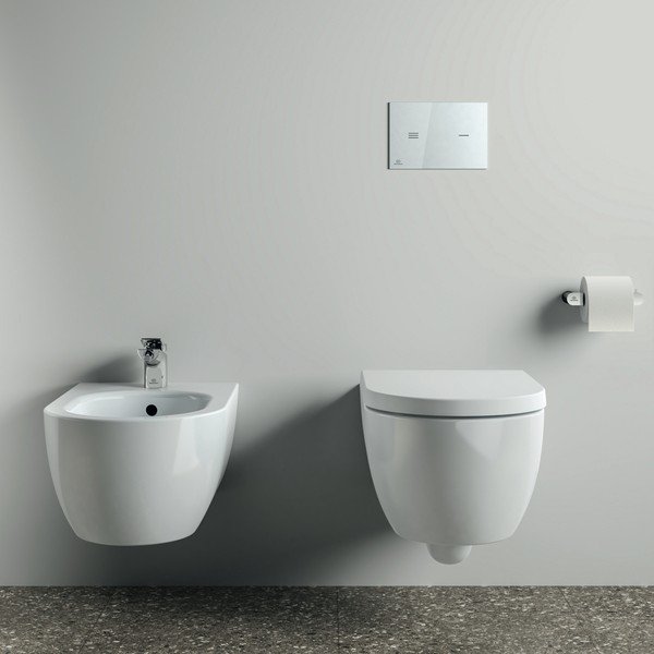 Metalni zidni držač toaletnog papira u sjajno srebrnoj boji Conca – Ideal Standard-image-1