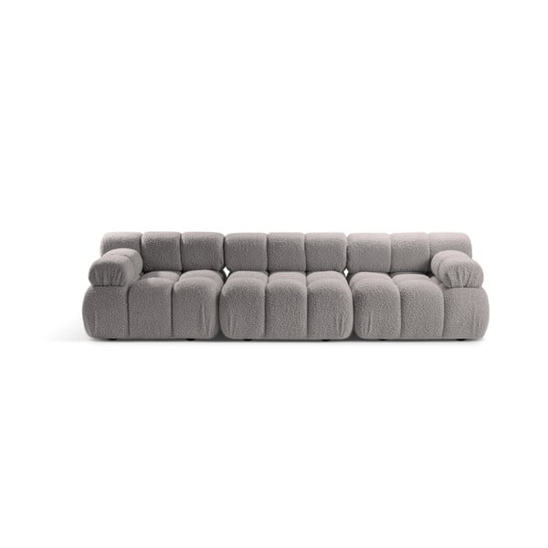 Svijetlo siva sofa od bouclé tkanine 282 cm Bellis – Micadoni Home