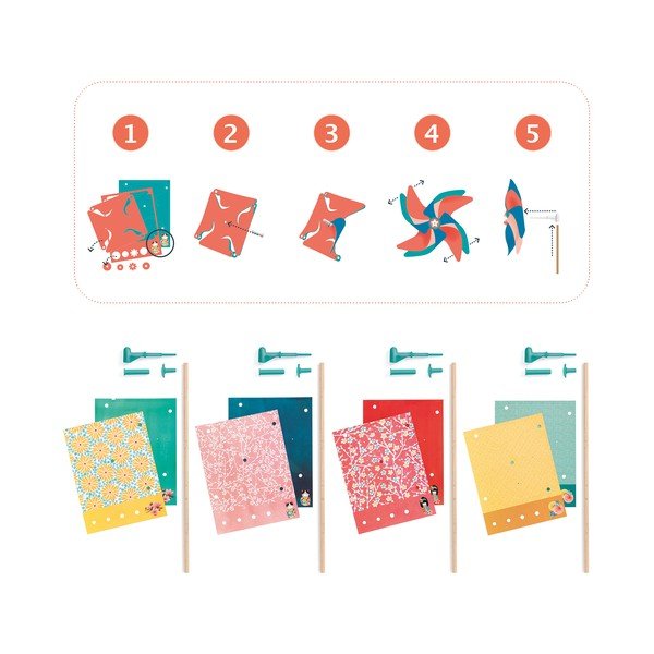 Set za izradu 4 vjetrenjače Djeco-image-2