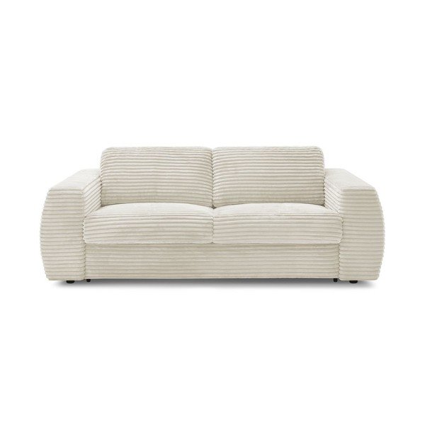 Bež sofa za spavanje/sklopiva od samta 240 cm Hugo – Bobochic Paris