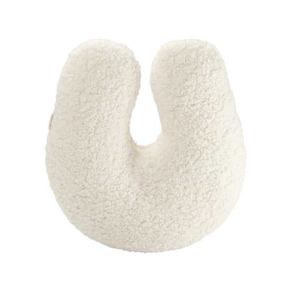 Krem dječji jastuk za sjedenje od bouclé tkanine U – Wigiwama