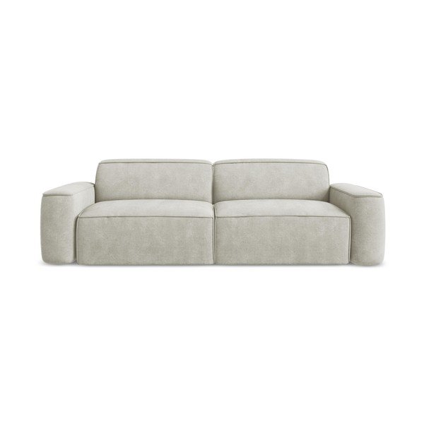 Krem sofa od šenila 244 cm Omao – Makamii