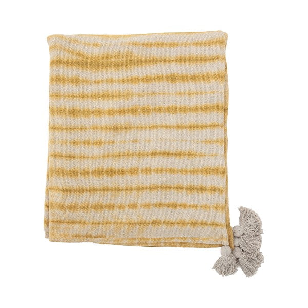 Žuti  prekrivač za bračni krevet 220x260 cm Decia – Bloomingville-image-3