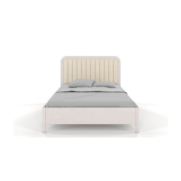 Bijeli bračni krevet od bukovog drveta Skandica Visby Modena, 180 x 200 cm-image-2