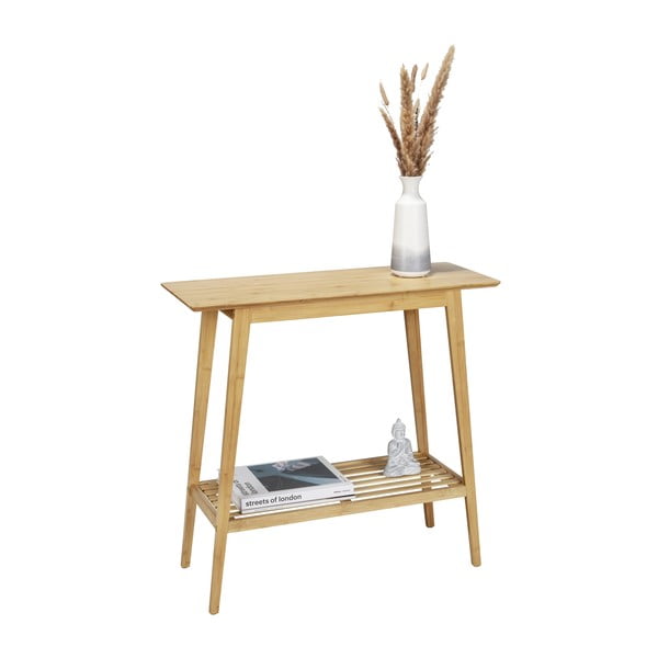 Konzolni stol od bambusa u prirodnoj boji 30x80 cm Kona - Wenko-image-3