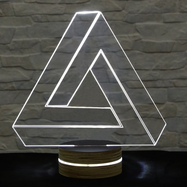 3D stolna lampa Trokut II