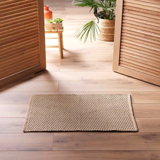 Svjetlo smeđi periv tepih 50x80 cm Alivia – douceur d'intérieur