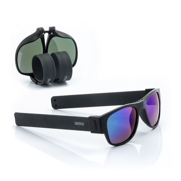Crno-plave roletne sunčane naočale InnovaGoods Sunfold ES3
