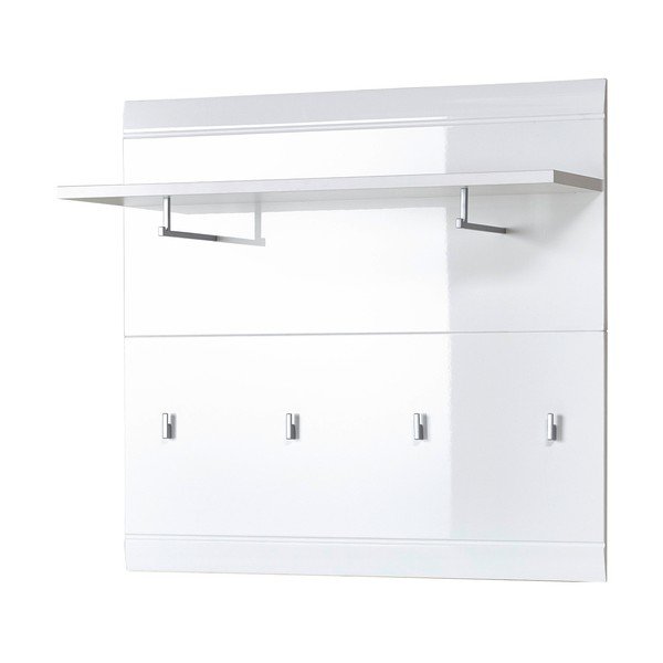 Bijela zidna vješalica s policom Adana – Germania