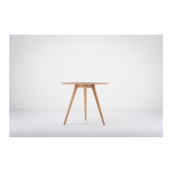 Pomoćni stol od hrastovog drveta sa crnom pločom Gazzda Arp, ⌀ 45 cm-image-4