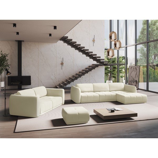 Bijela sofa 210 cm Hoku – Makamii-image-1