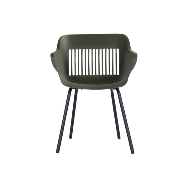 Tamno zelene plastične vrtne stolice u setu 2 kom Jill Rondo – Hartman-image-2