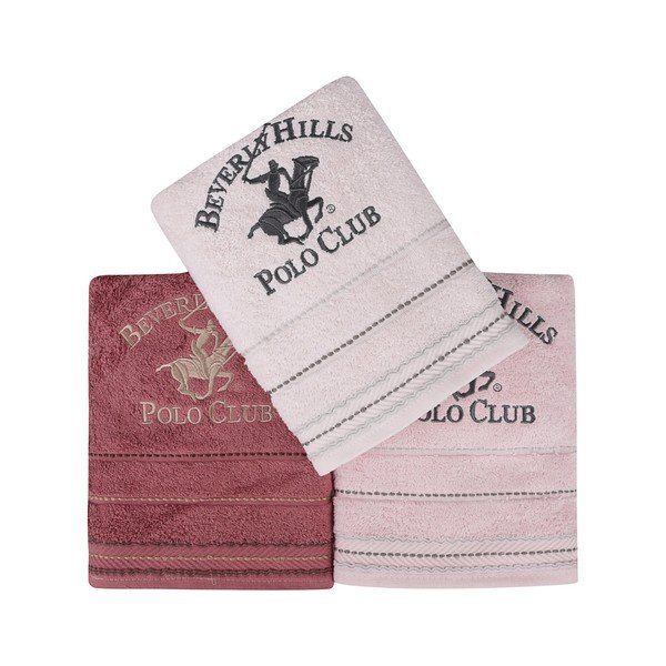 Set od 3 roza ručnika, 90 x 50 cm-image-1