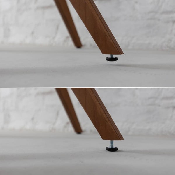 Okrugli blagovaonski stol s pločom stola u dekoru jasena ø 70 cm Jubi – Ragaba-image-4