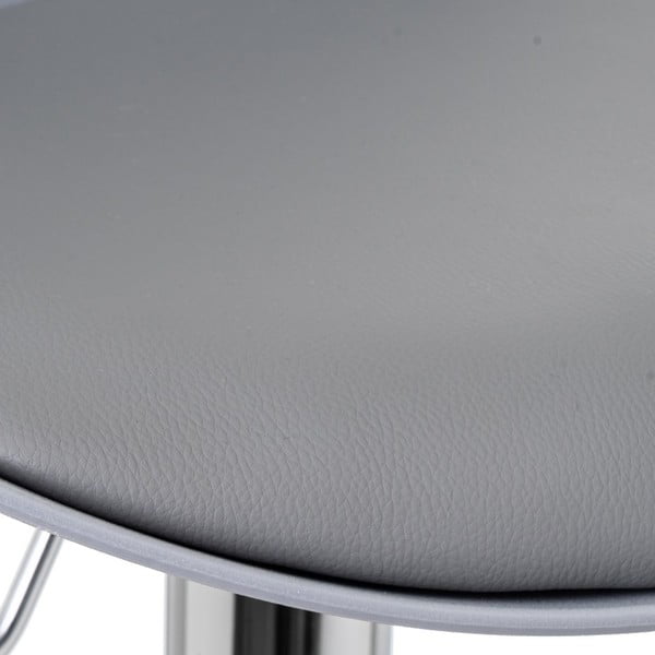 Sive barske stolice u setu podesive visine 2 kom od umjetne kože (visine sjedala 56,5 cm) – Casa Selección-image-4