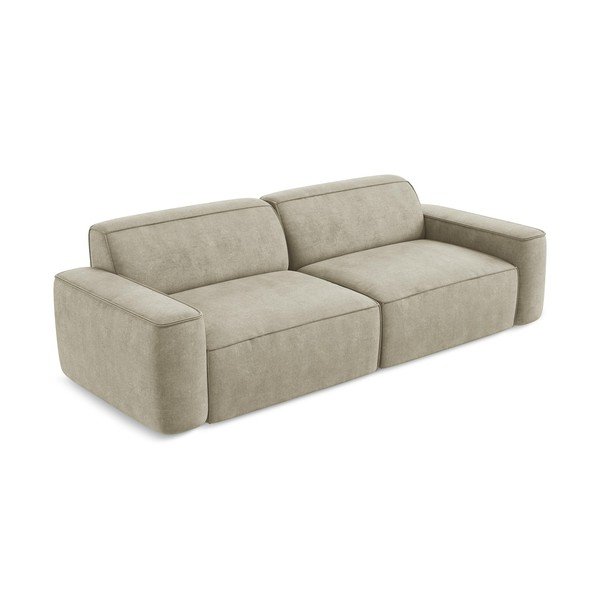 Bež sofa od šenila 244 cm Omao – Makamii-image-2