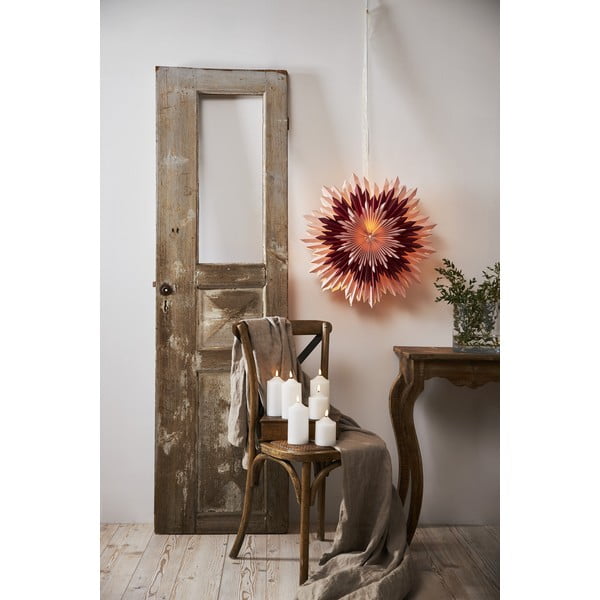 Růžová vánoční světelná dekorace Star Trading Ice-image-1