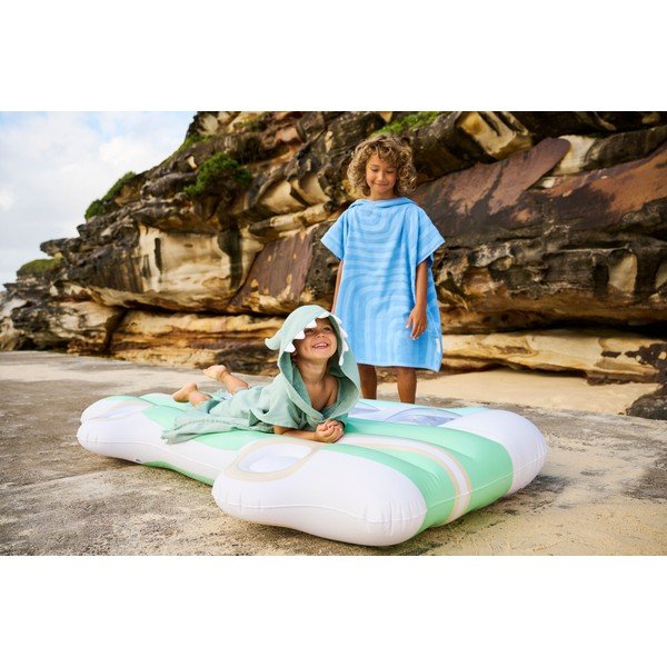 Zeleni dječji ručnik za plažu s kapuljačom Sunnylife Monster, 3-6 god-image-1