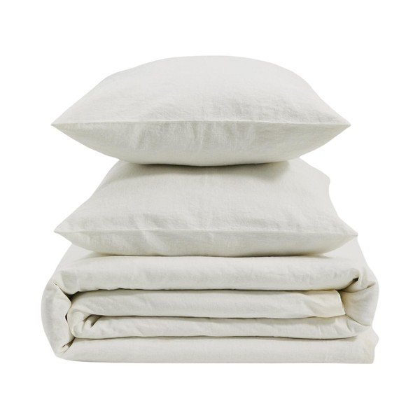 3-dijelna posteljina za bračni krevet/za produženi krevet boje slonovače 240x260 cm Simmel – Kave Home