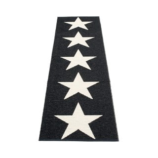 Crno-bijela unutarnja i vanjska staza 70x150 cm Viggo Black – Pappelina