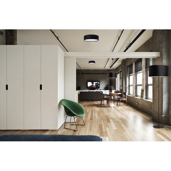 Crna stropna lampa Sotto Luce MIKA, ⌀ 30 cm-image-1