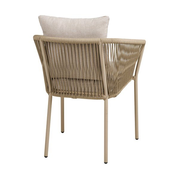 Bež metalna/podstavljena vrtna stolica Salerno – House Nordic-image-4