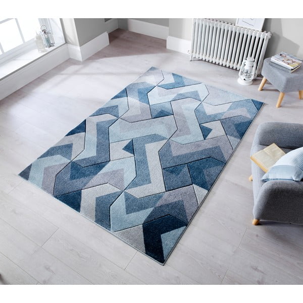 Plavo-sivi tepih Flair Rugs Aurora, 120 x 170 cm-image-1