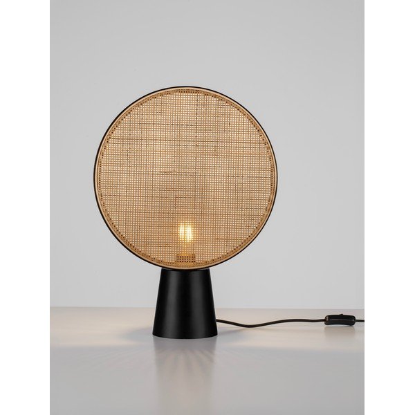 Mat crna/u prirodnoj boji metalna stolna lampa (visina 48,5 cm) Tierra – Nova Luce-image-4