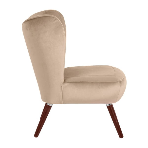 Bež fotelja Max Winzer Sari Velvet-image-3