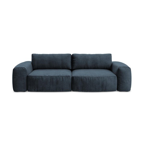 Tamno plava sklopiva sofa od šenila 275 cm Kuki – Makamii