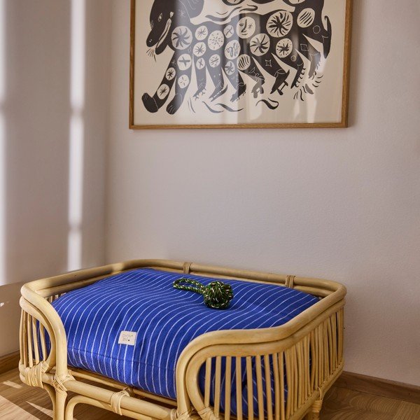 Plavi pamučan krevet za pse 94x75 cm Kyoto – OYOY Living Design-image-1