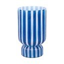 Plava staklena vaza (visina 26 cm) Rayado Retro – PT LIVING