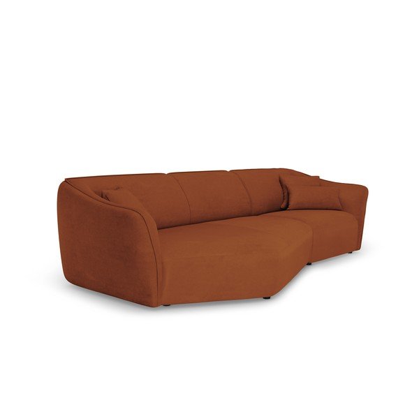 Ciglasta kutna garnitura od bouclé tkanine Tokyo – Cosmopolitan Design-image-2
