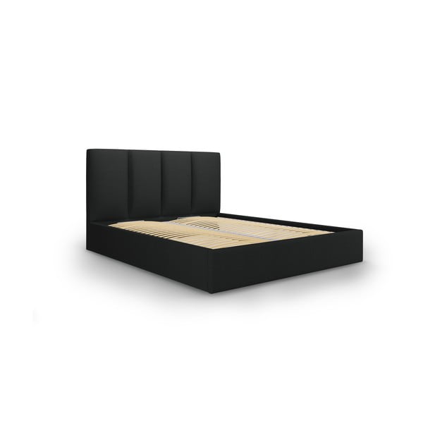 Crni bračni krevet Mazzini Kreveti Juniper, 180 x 200 cm
