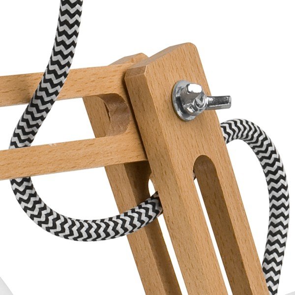 Bijela/smeđa zidna lampa ø 15 cm Marcello – LAMKUR-image-4