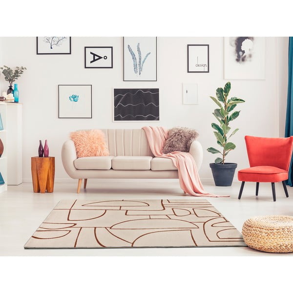 Ciglasti/krem tepih 80x150 cm Beruti – Universal-image-2