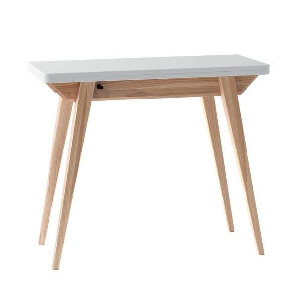 Konzolni stol prirodne boje s bijelom pločom 45x90 cm Envelope - Ragaba