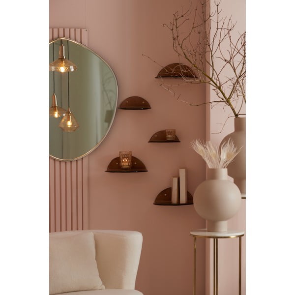 Smeđa staklena polica Joshua - Light & Living-image-1