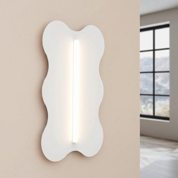 Bijela metalna zidna lampa KLOVER – Thoro-image-1
