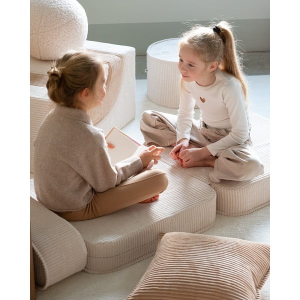 Krem dječja fotelja od samta Flip – Wigiwama-image-3