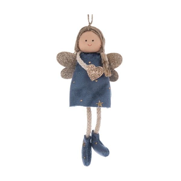 Tekstilni ukas za božićno drvce 16 cm Angel – Dakls