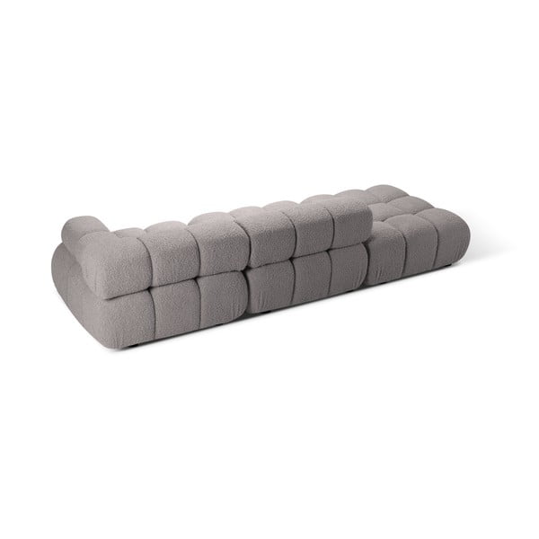 Svijetlo siva sofa od bouclé tkanine 288 cm Bellis – Micadoni -image-4
