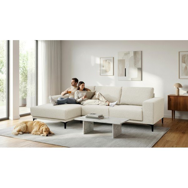 Bež kutna garnitura (s lijevim kutom) Chile – Scandic-image-1