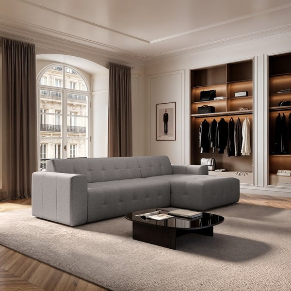 Siva kutna garnitura (s desnim kutom/s ležaljkom) Tuil – Rodier-image-1