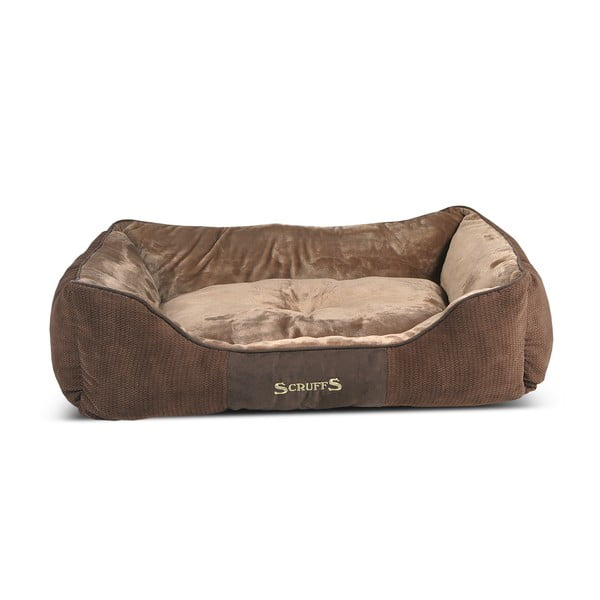 Smeđi plišani krevet za pse 70x90 cm Scruffs Chester XL – Plaček Pet Products