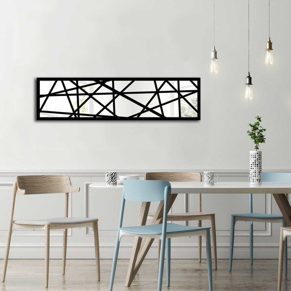 Stakleni zidni ukras u drvenom okviru Vera, 108 x 28 cm-image-1