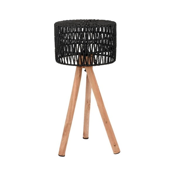 Crna stolna lampa od drveta manga LABEL51 Stripe