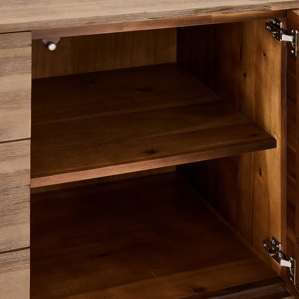 Smeđa komoda od punog drveta Furnhouse Mallorca, velika-image-1