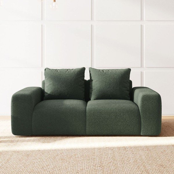 Zelena sofa od bouclé tkanine 212 cm Monce – Rodier-image-3
